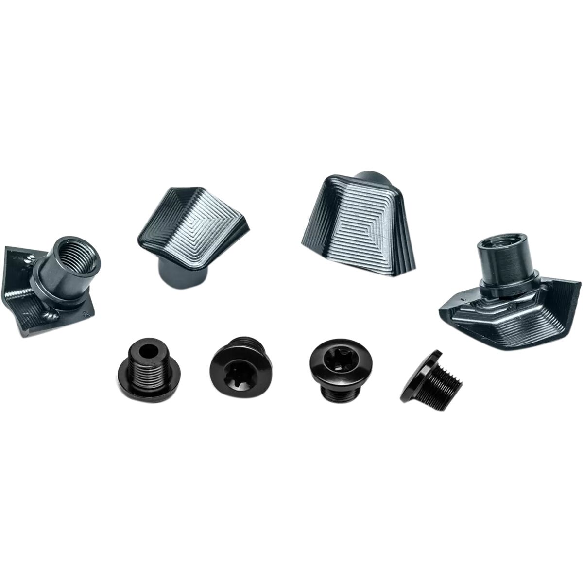 Image of absoluteBLACK Crank Bolts and Covers Gray, Dura-Ace 9100