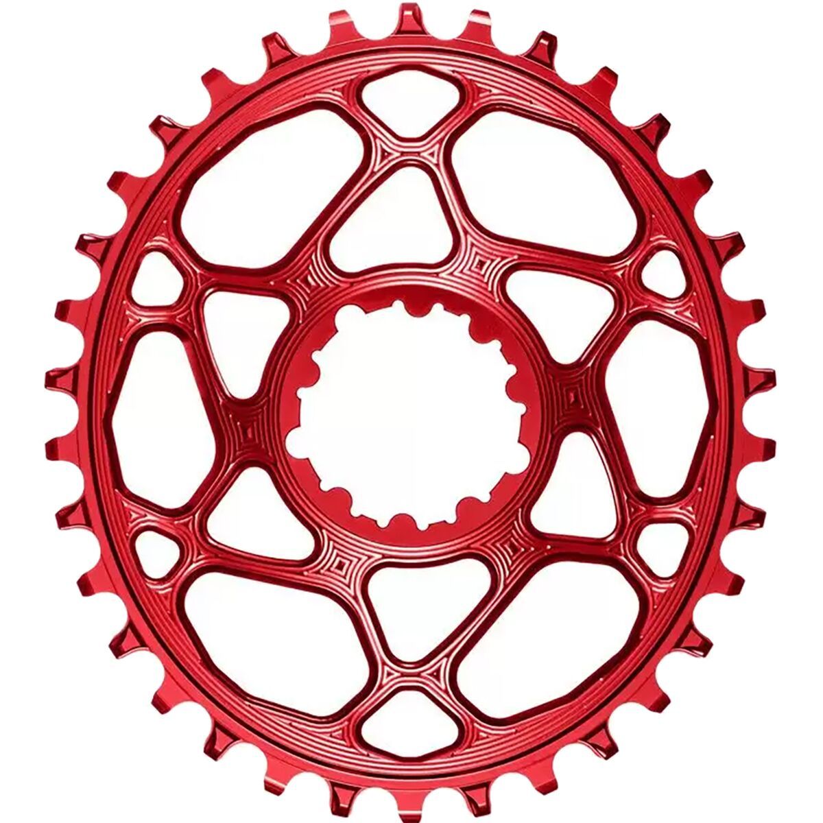 Image of absoluteBLACK Oval SRAM T-Type Chainring Red, 28t