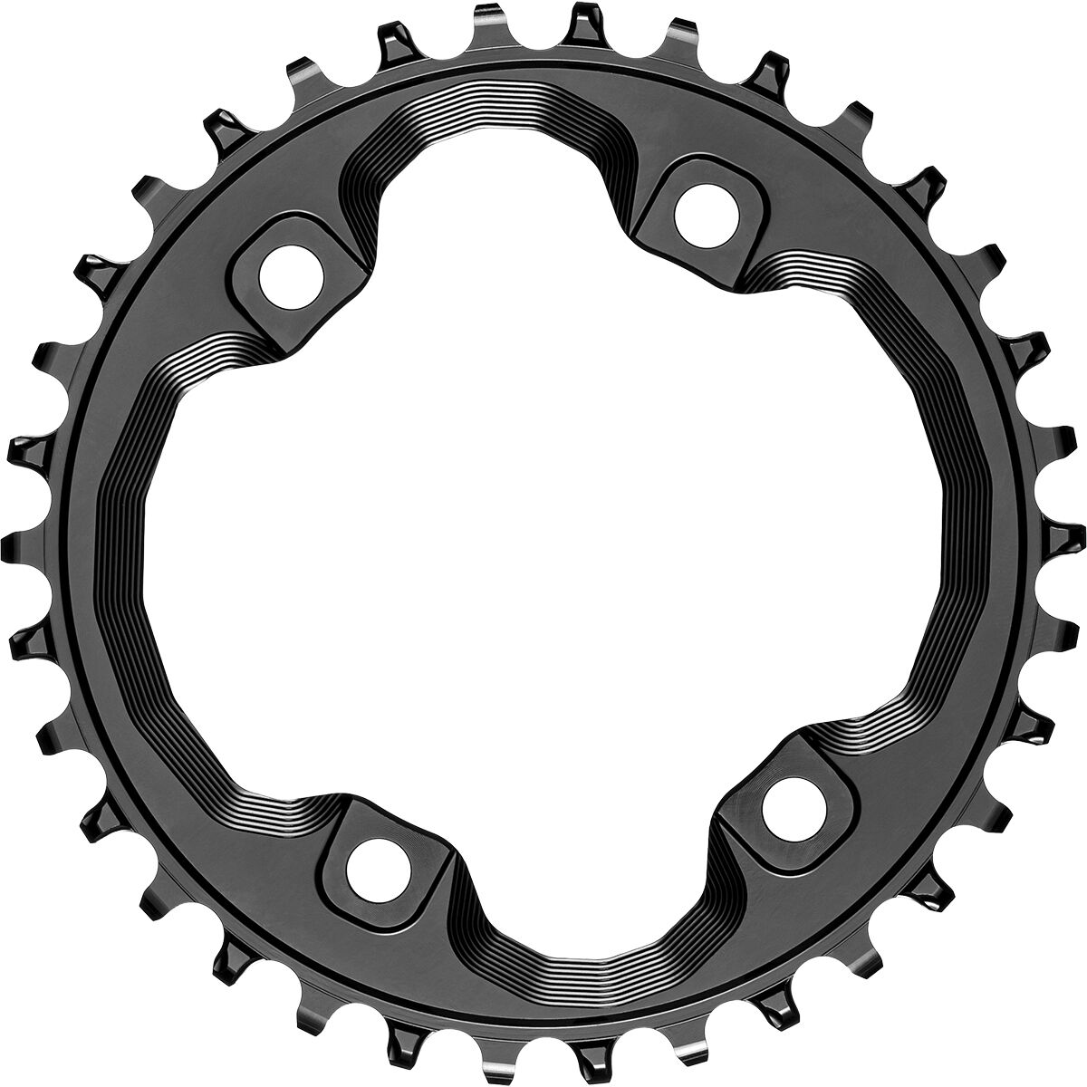 Image of absoluteBLACK XT M8000/MT700 Shimano Chainring Black, 30t + bolts