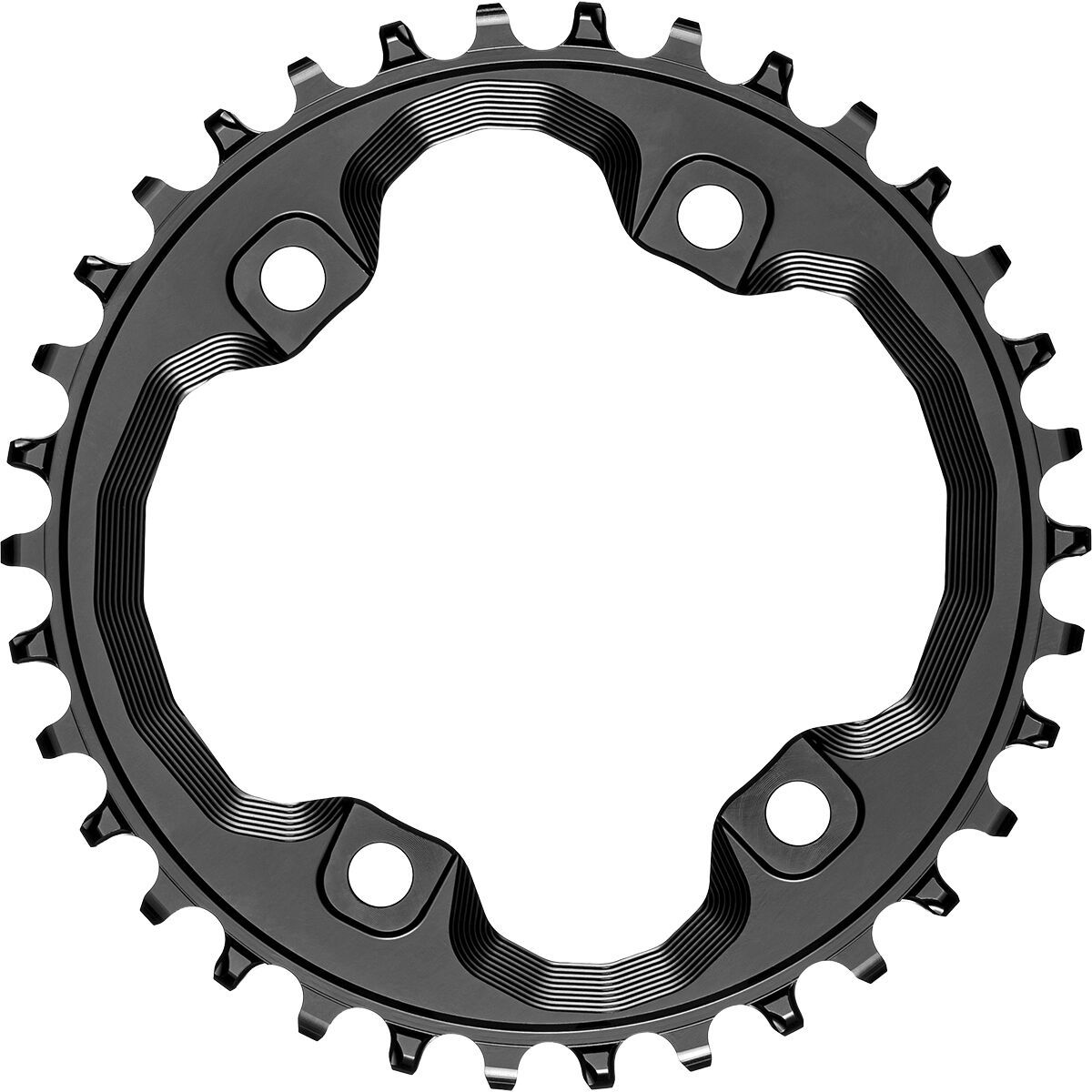 Image of absoluteBLACK XT M8000/MT700 Shimano Chainring Black, 30t + bolts