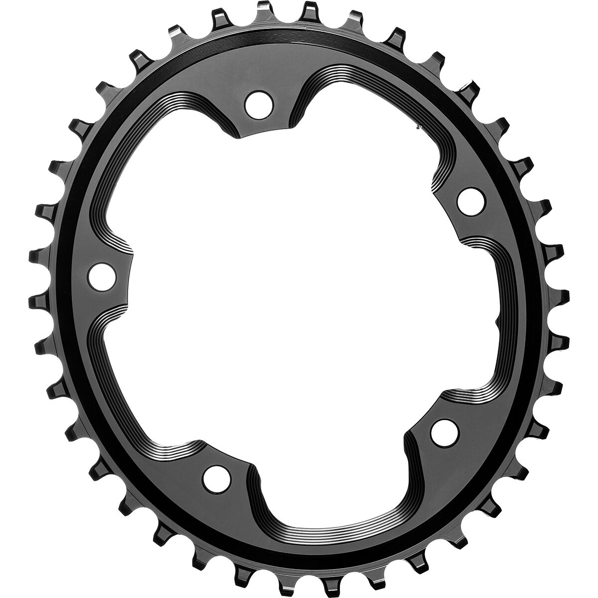 Image of absoluteBLACK Oval CX 110BCD 1x Chainring Black, 40t, 5h+bolts