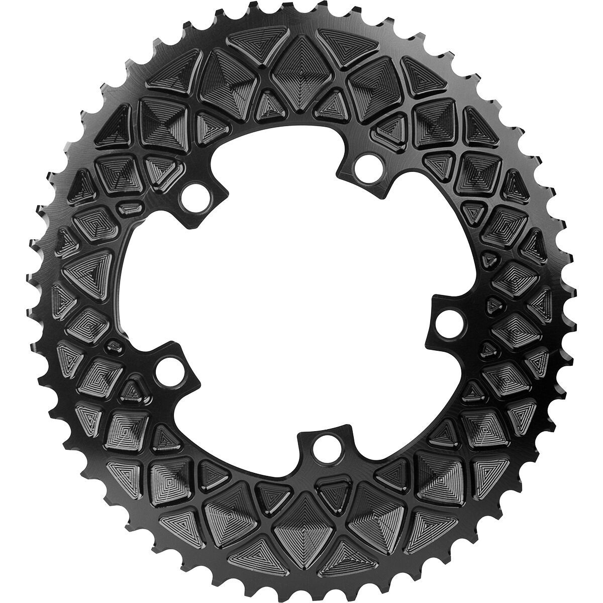 Image of absoluteBLACK SRAM Oval 110BCD 2x Chainring Black, 34t, 5h