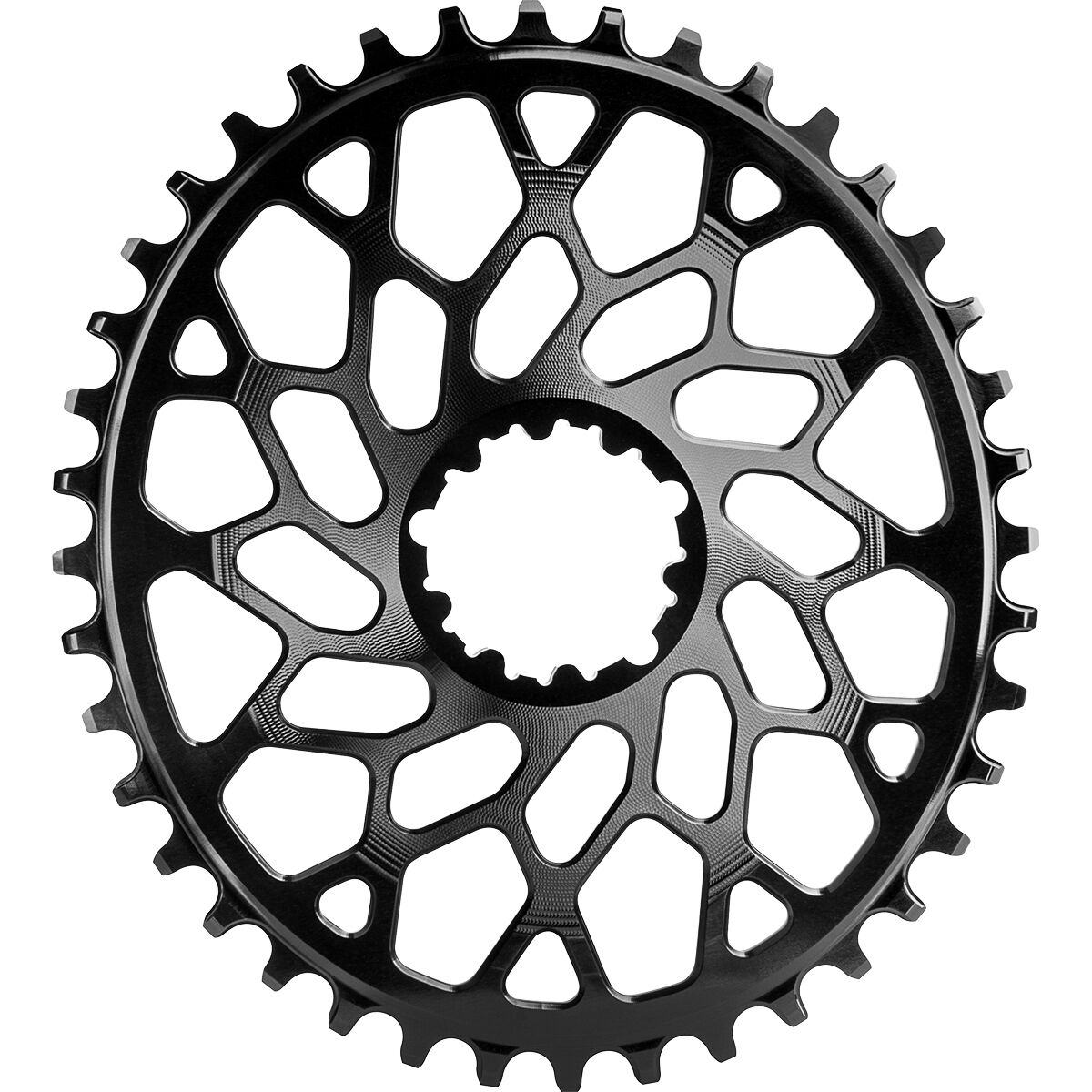 Image of absoluteBLACK SRAM Oval CX GXP & BB30 Direct Mount Chainring Black, 48t