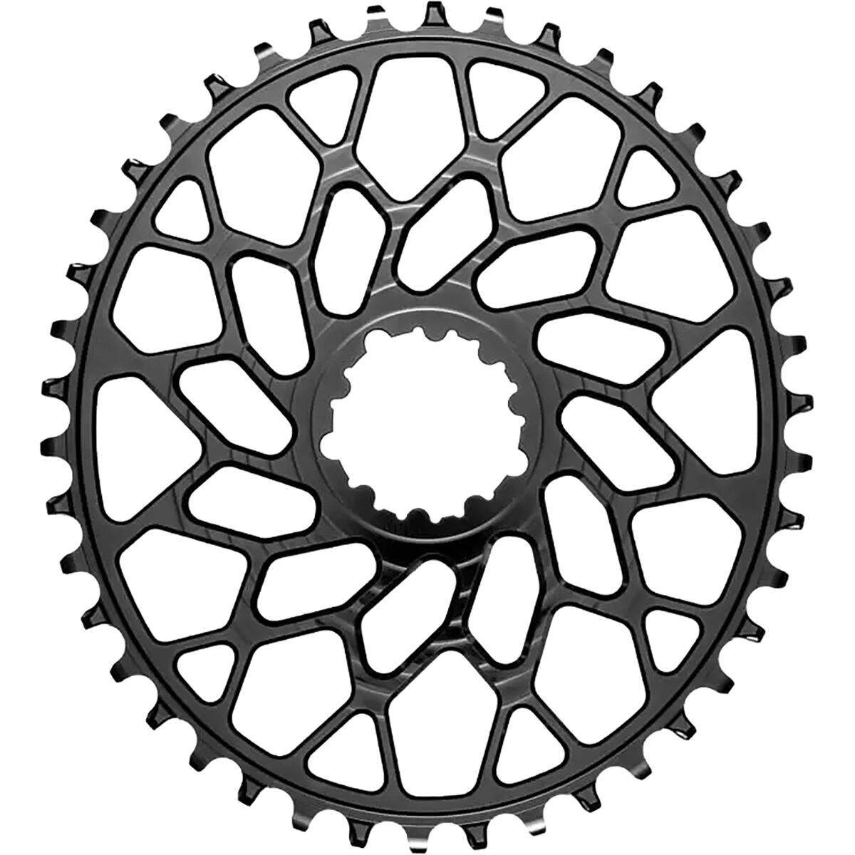 Image of absoluteBLACK Beach Racing SRAM Oval Direct Mount 1x Chainring Black, 42t, 0mm Offset