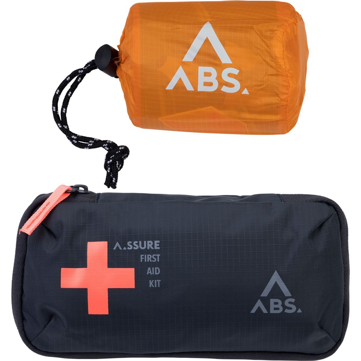 Image of ABS Avalanche Rescue Devices First Aid Bag + Bivi Set Black/Orange, One Size