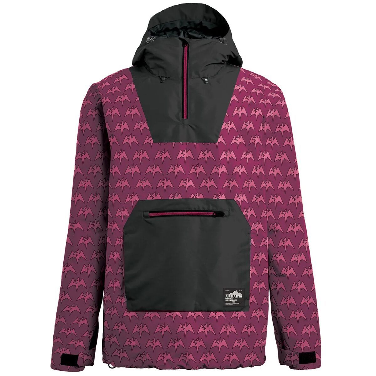 Image of Airblaster Freedom Pullover Jacket - Men's Magenta Terry, M