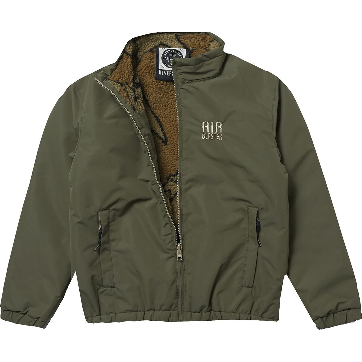Image of Airblaster Double Puff Jacket - Men's Lizard/Tan Terry, M