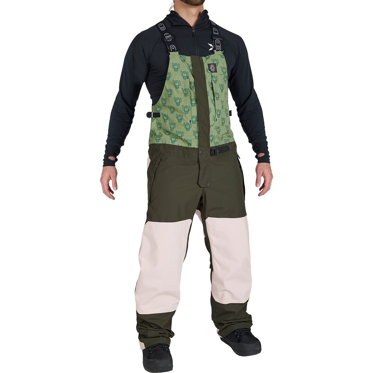 Image of Airblaster Beast Bib - Men's Bode Cactus, S
