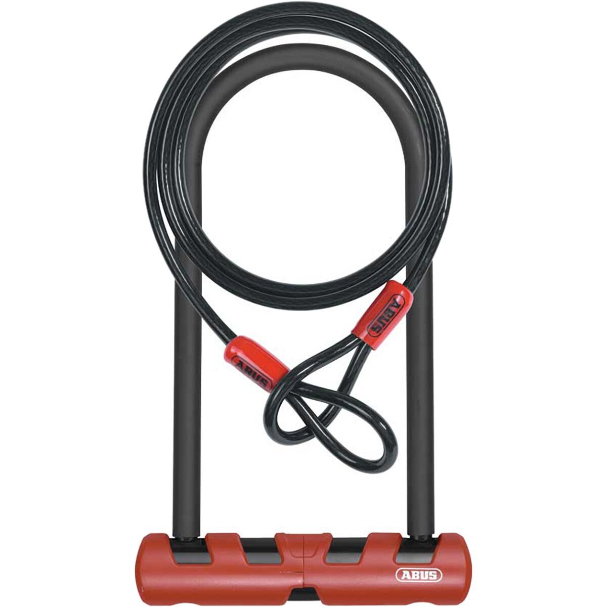Image of Abus Ultimate 420 Mini U-Lock and Cobra Cable Black/Red, 5.5in