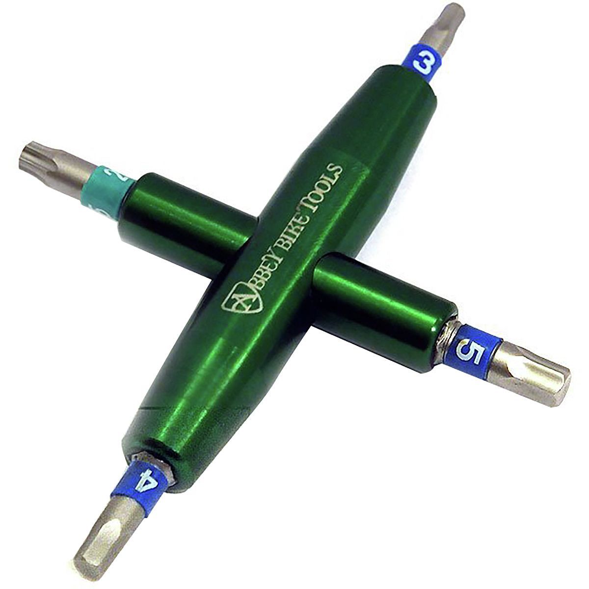 Image of Abbey Bike Tools 4-Way Multi-Tool Green, 3/4/5mm/#2 jis