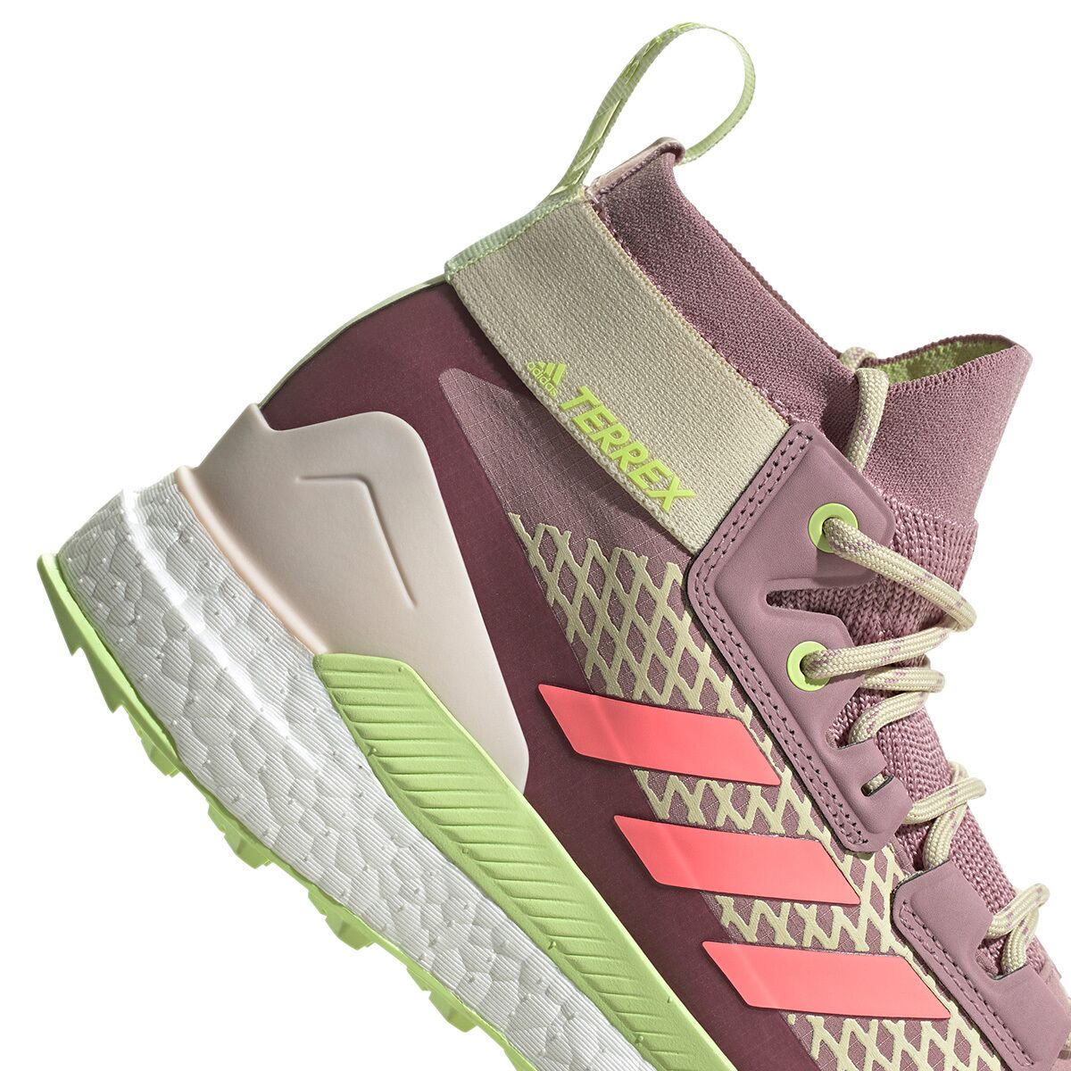 Adidas Outdoor Terrex Free Hiker GTX Hiking Boot - Women's Magic Mauve/Acid Red/Pulse Lime, 8.5
