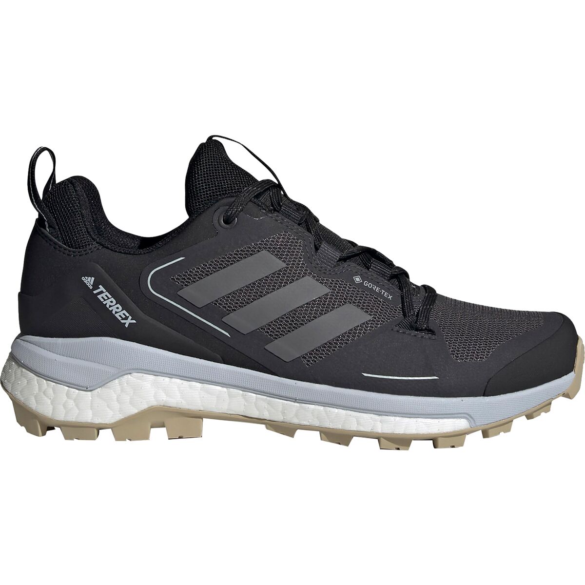 Adidas Terrex Skychaser GORE-TEX 2.0 Hiking Shoes - Women's - Core Black / Halo Silver / Halo Blue - 10