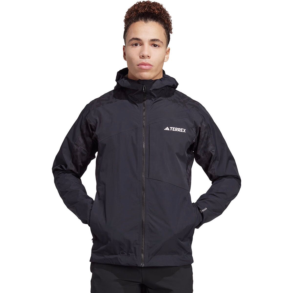 Adidas TERREX Xperior Hybrid RAIN.RDY Rain Jacket - Men's Black, XXL