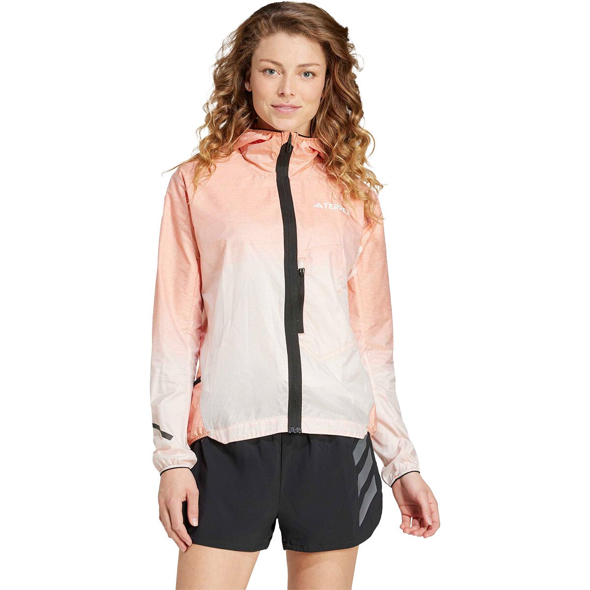 Image of Adidas TERREX Xperior Light Windweave Jacket - Women's Semi Impact Orange, S