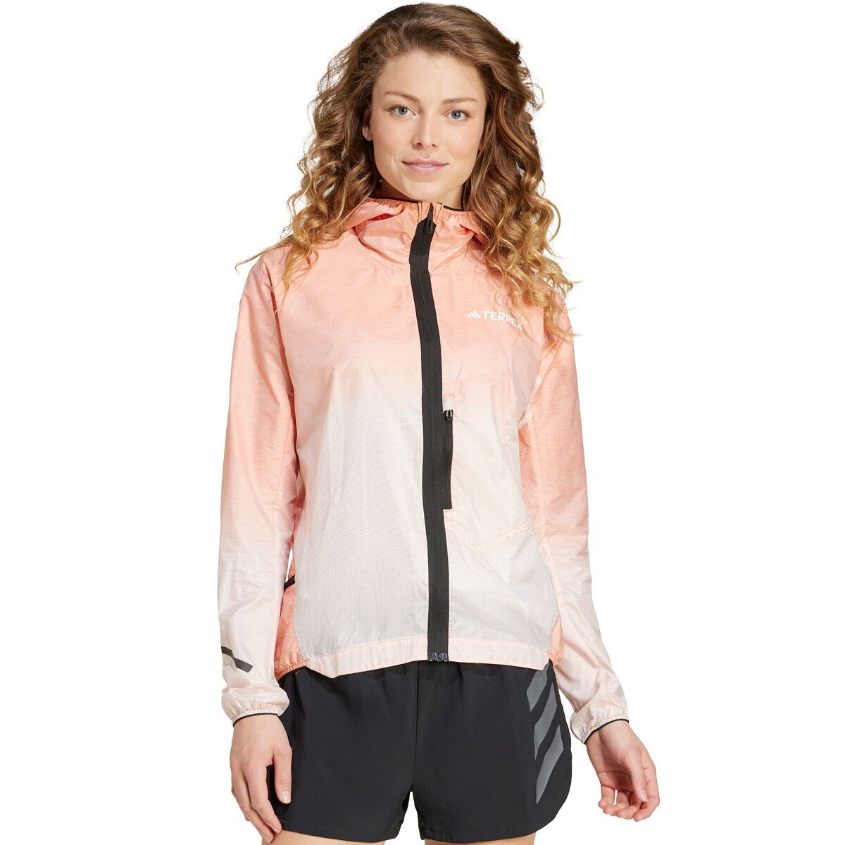 Image of Adidas TERREX Xperior Light Windweave Jacket - Women's Semi Impact Orange, XS