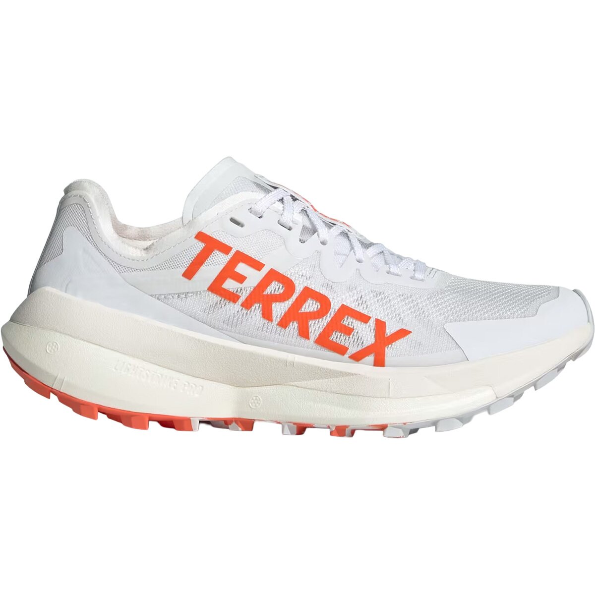 Image of Adidas TERREX Terrex Agravic Speed Trail Running Shoe - Women's Ftwr White/Impact Orange/Dash Grey, 9.5