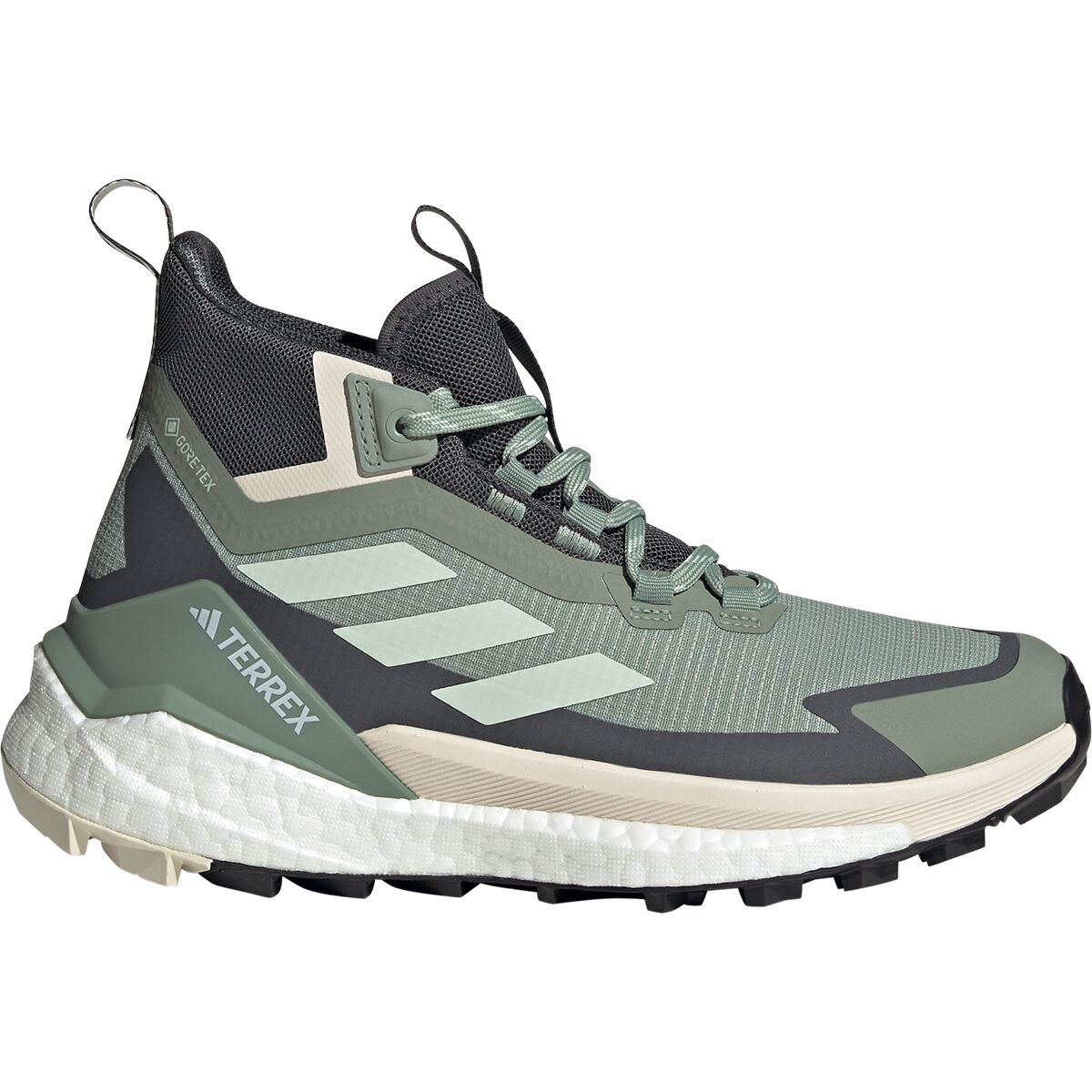 Adidas TERREX Terrex Free Hiker 2 GORE-TEX Hiking Shoe - Women's Silver Green/Linen Green/Grey Six, 9.0