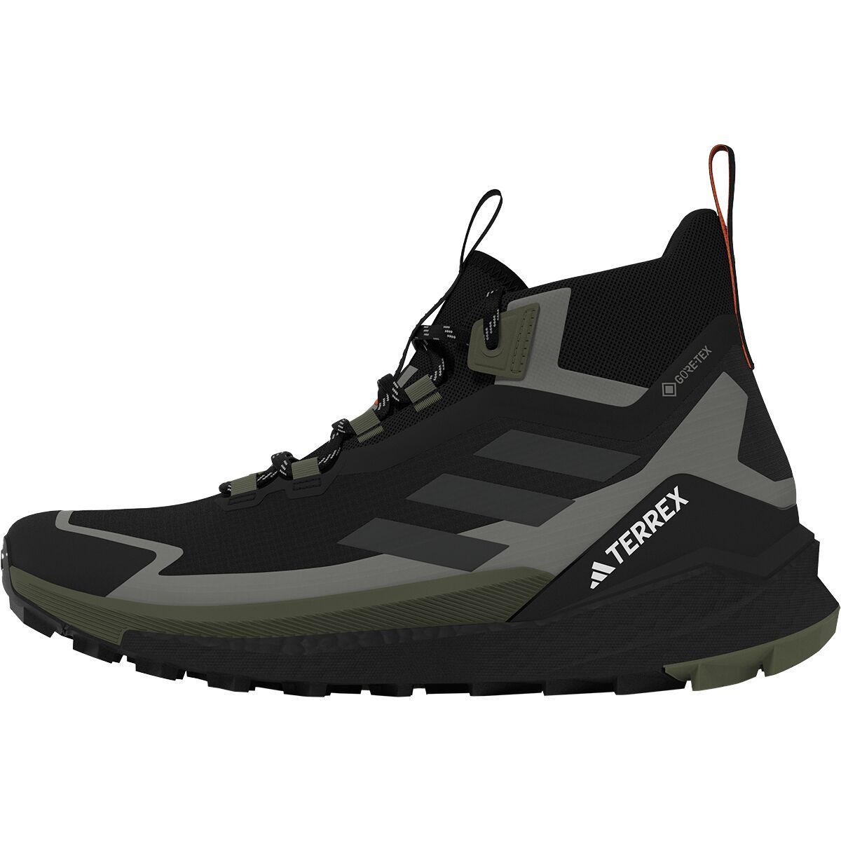 Adidas TERREX Terrex Free Hiker 2 GTX Hiking Boot - Men's Core Black/Carbon/Olive Strata, 10.5