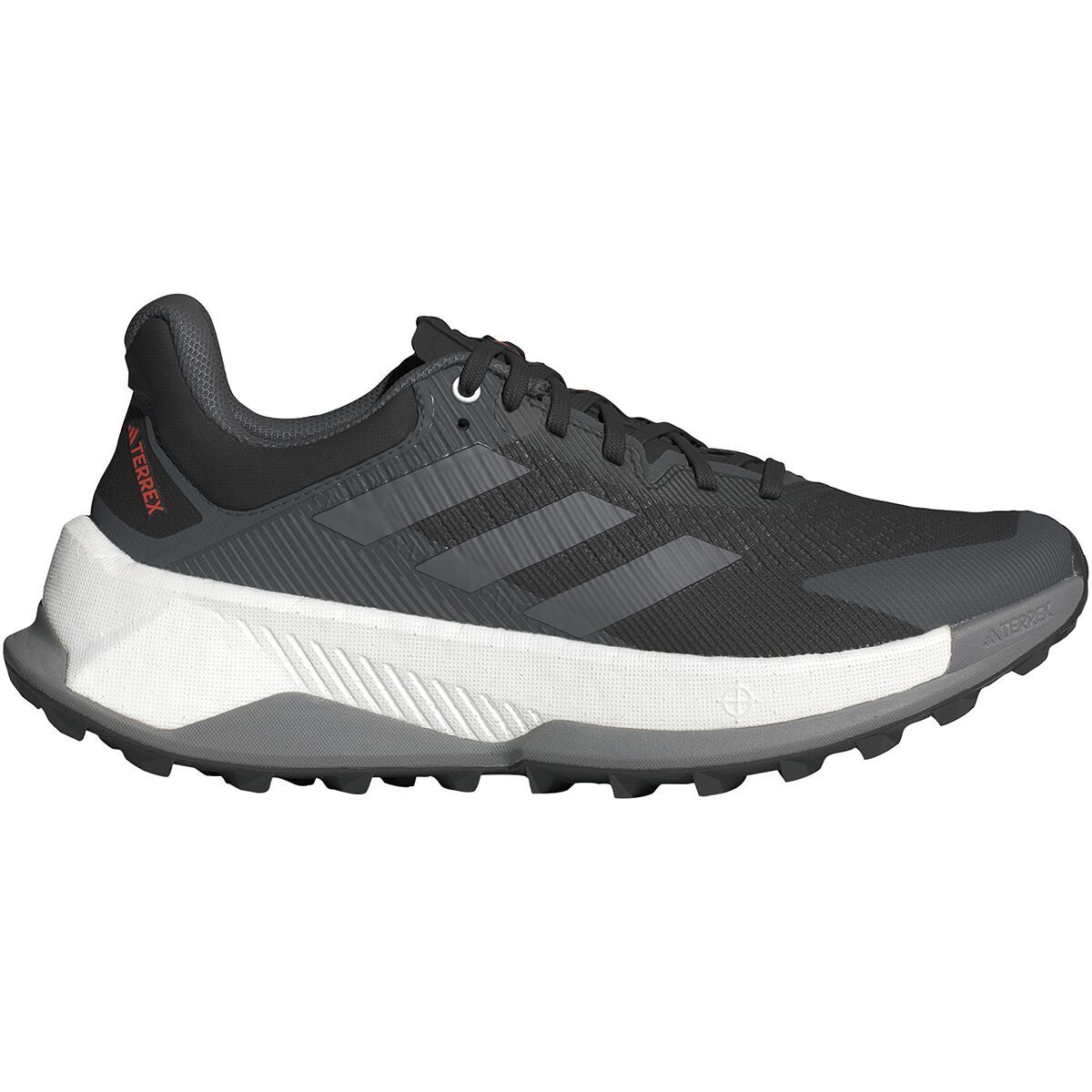 Image of Adidas TERREX Terrex Soulstride Ultra Trail Running Shoe - Men's Core Black/Grey Four/Impact Orange, 11.5