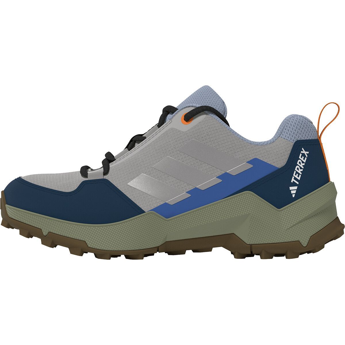Image of Adidas TERREX AX4R Hiking Shoe - Kids' Grey Two/Reflective Silver/Glow Blue, 3.0