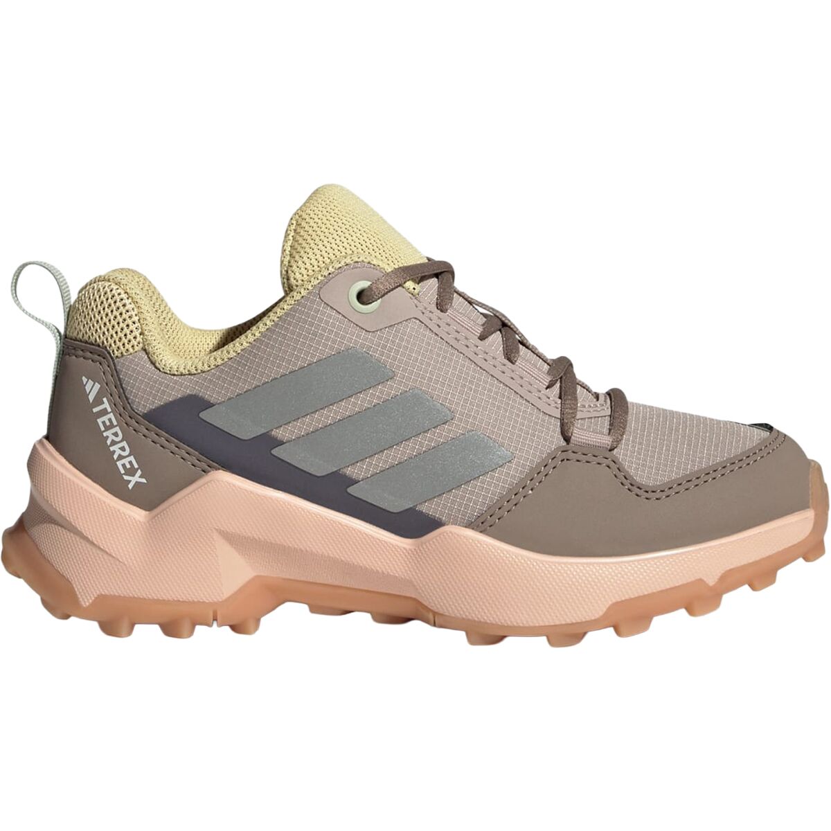 Image of Adidas TERREX AX4R Hiking Shoe - Kids' Gum10/Semi Impact Orange/Wonder Taupe, 4.0