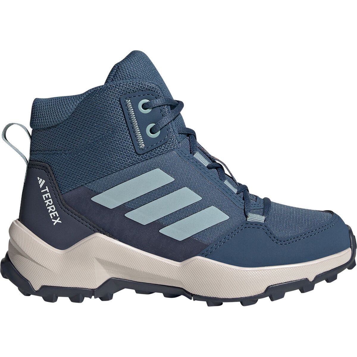 Image of Adidas TERREX Terrex AX4R Mid Hiking Shoe - Kids' Wonder Steel/Magic Grey/Shadow Navy, 4.0