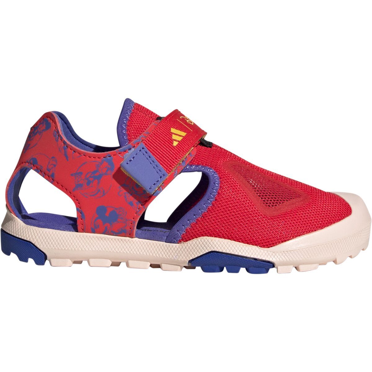 Image of Adidas TERREX Terrex Captain Toey 2.0 DSN Sandal - Little Kids' Pure Ruby/Violet Tone/Semi Cobalt Blue, 11.0