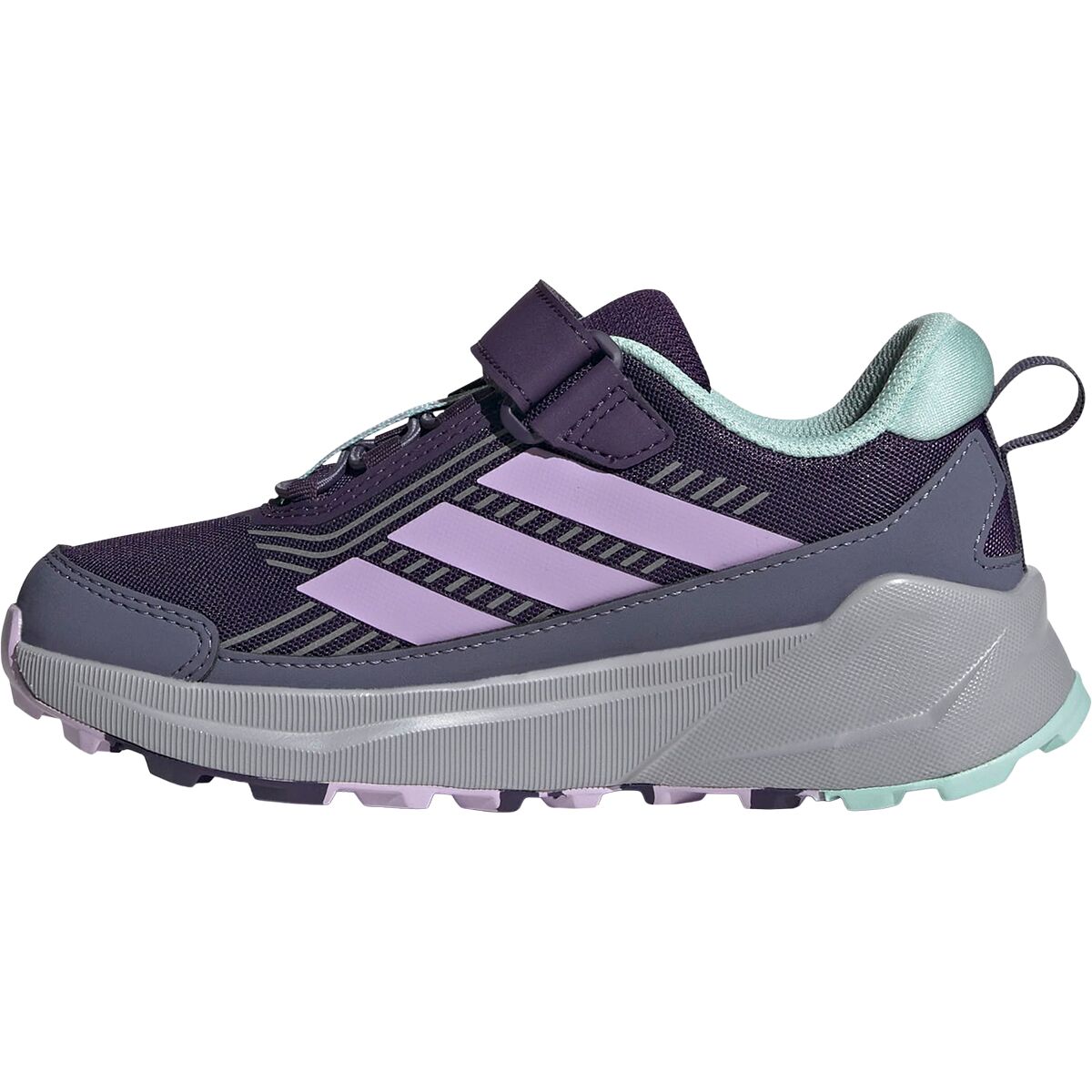 Image of Adidas TERREX Terrex Trailmaker 2 CF Hiking Shoe - Kids' Aurora Plum/Powder Plum/Semi Flash Aqua, 4.0