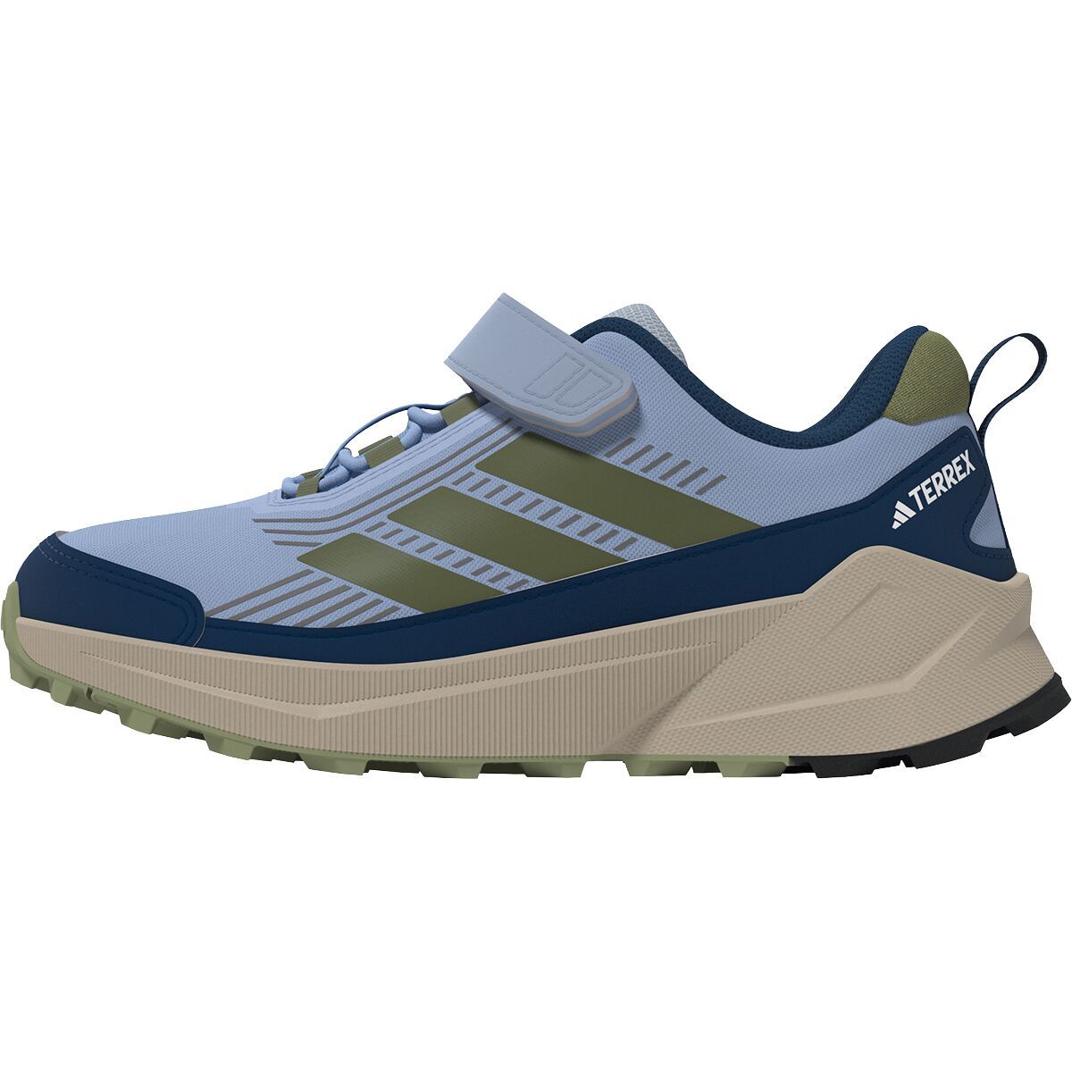Image of Adidas TERREX Terrex Trailmaker 2 CF Hiking Shoe - Kids' Glow Blue/Tent Green/Dusky Petrol, 2.0