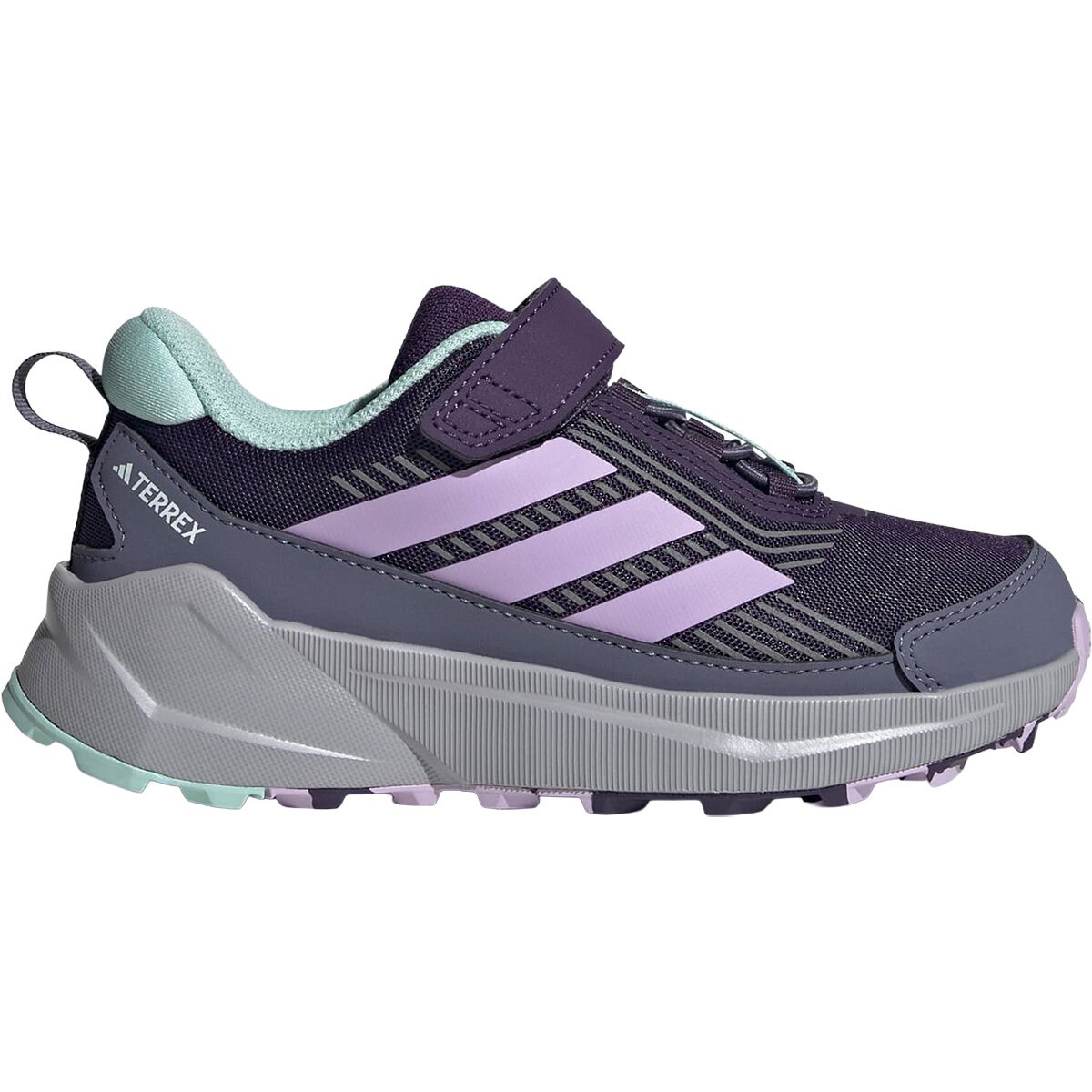 Image of Adidas TERREX Terrex Trailmaker 2 CF Hiking Shoe - Little Kids' Aurora Plum/Powder Plum/Semi Flash Aqua, 12.0