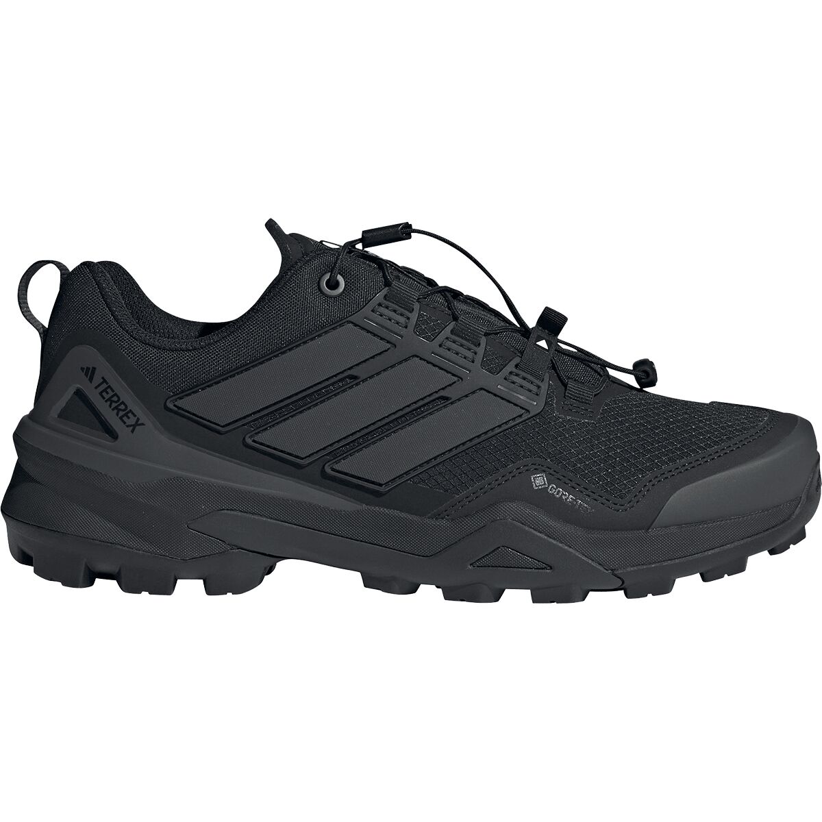 Image of Adidas TERREX Terrex Skychaser GTX Hiking Shoe - Men's Core Black/Core Black/Carbon, 10.0