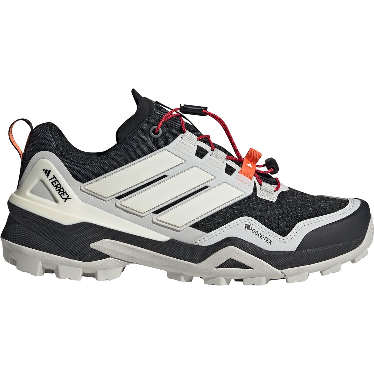 Image of Adidas TERREX Terrex Skychaser GTX Hiking Shoe - Women's Core Black/Off White/Grey One, 6.5