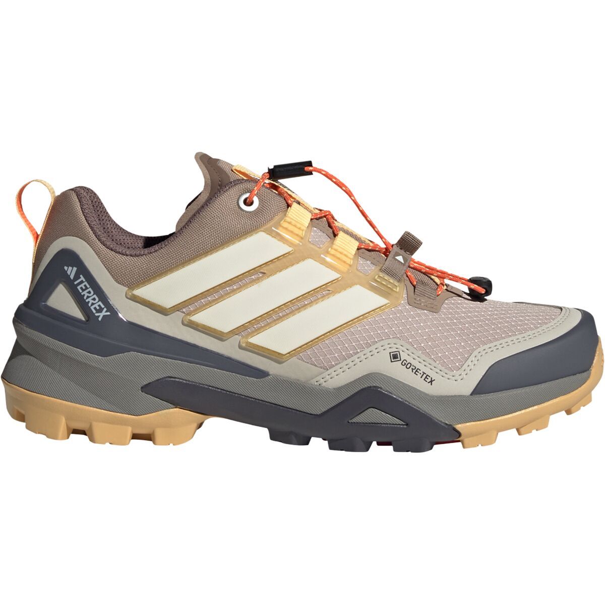 Image of Adidas TERREX Terrex Skychaser GTX Hiking Shoe - Women's Wonder Taupe/Off White/Ice Tangerine, 6.5