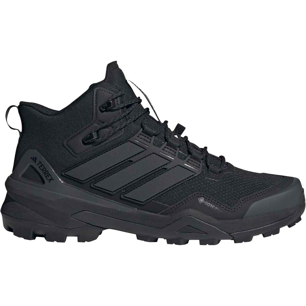 Image of Adidas TERREX Terrex Skychaser Mid GTX Hiking Boot - Men's Core Black/Core Black/Carbon, 9.5
