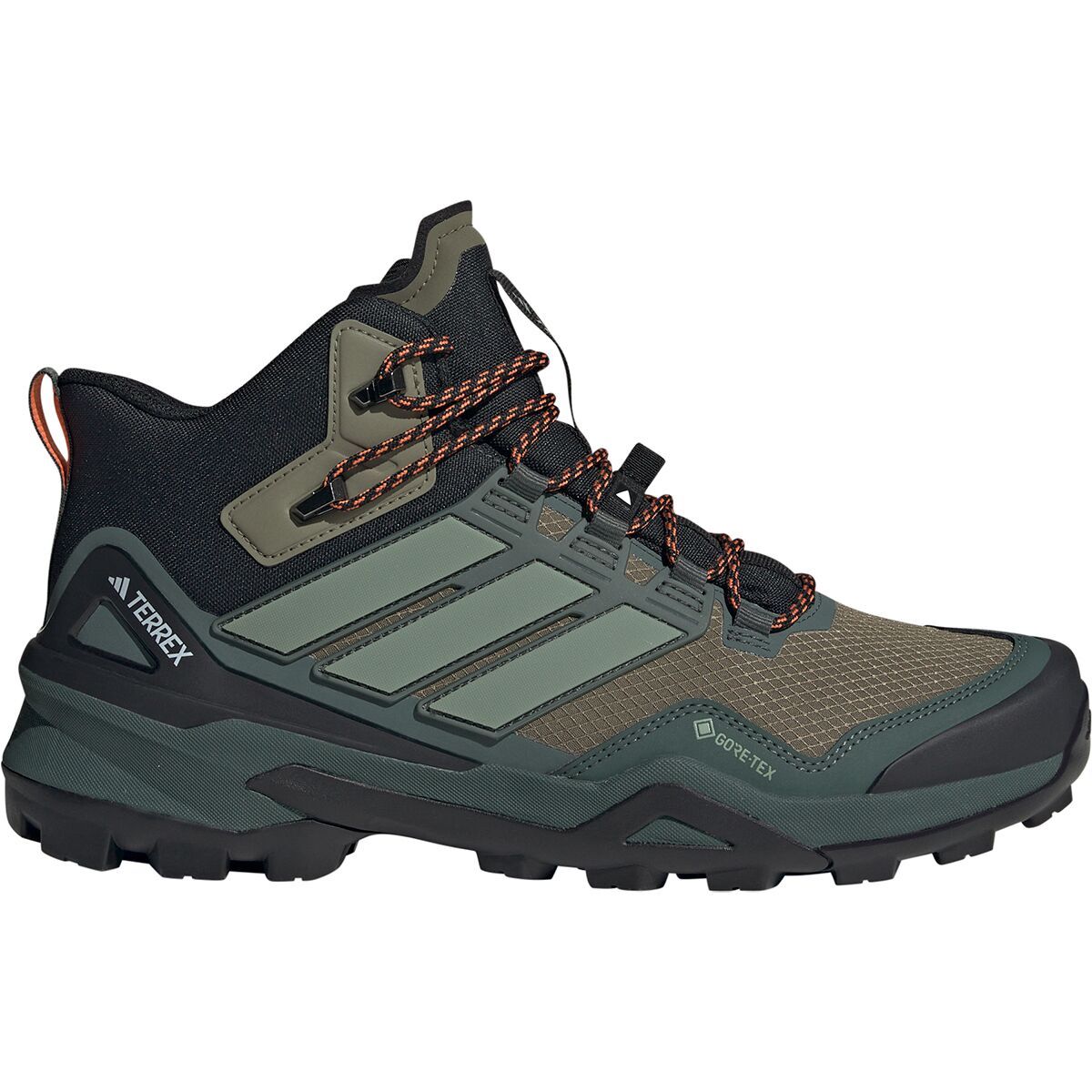 Image of Adidas TERREX Terrex Skychaser Mid GTX Hiking Boot - Men's Olive Strata/Silver Green/Core Black, 11.5