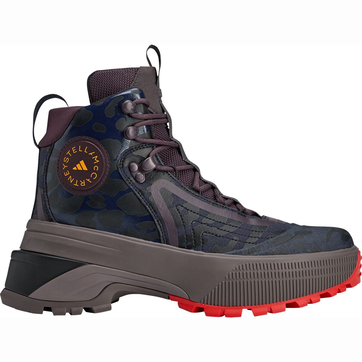 Image of Adidas TERREX x aSMC Hiking Boot - Women's Charcoal/Legend Ink/Action Red, 7.5