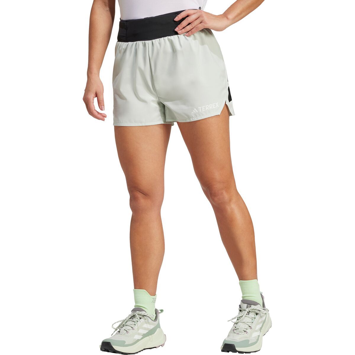 Image of Adidas TERREX Xperior 3in Short - Women's Linen Green, S