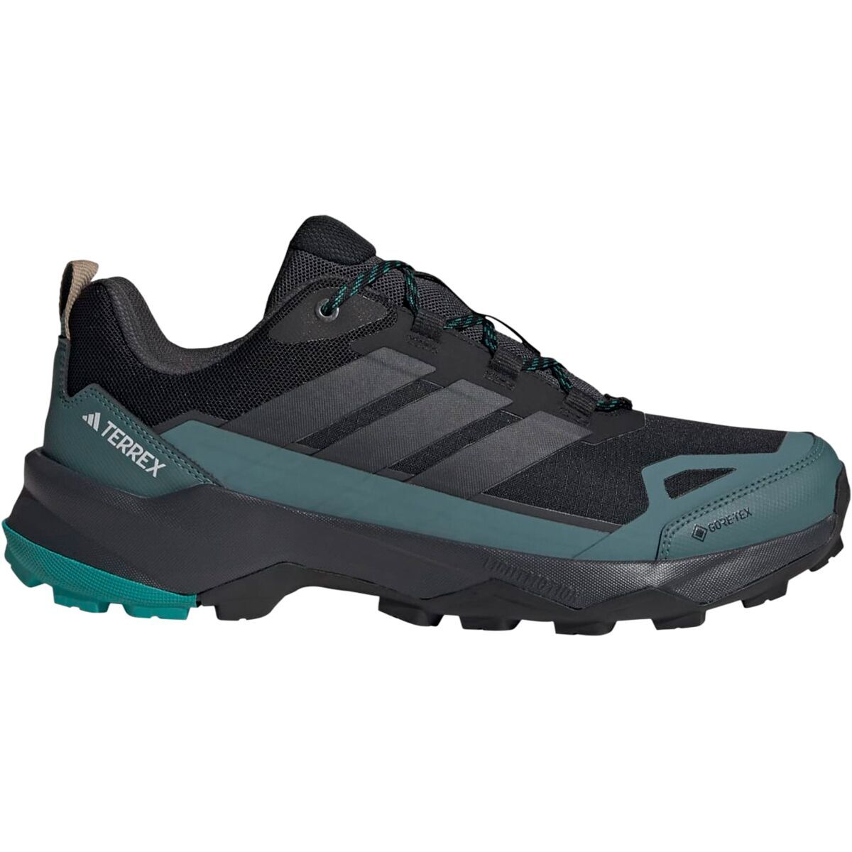 Image of Adidas TERREX Terrex Skychaser AX5 GTX Hiking Shoe - Men's Core Black/Carbon/Pure Teal, 11.5