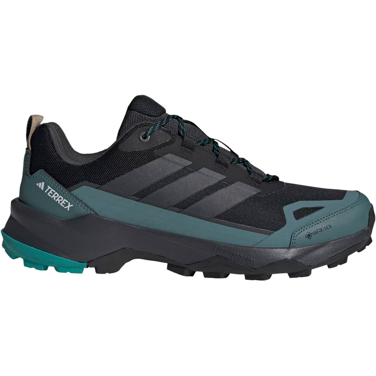 Image of Adidas TERREX Terrex Skychaser AX5 GTX Hiking Shoe - Men's Core Black/Carbon/Pure Teal, 11.0
