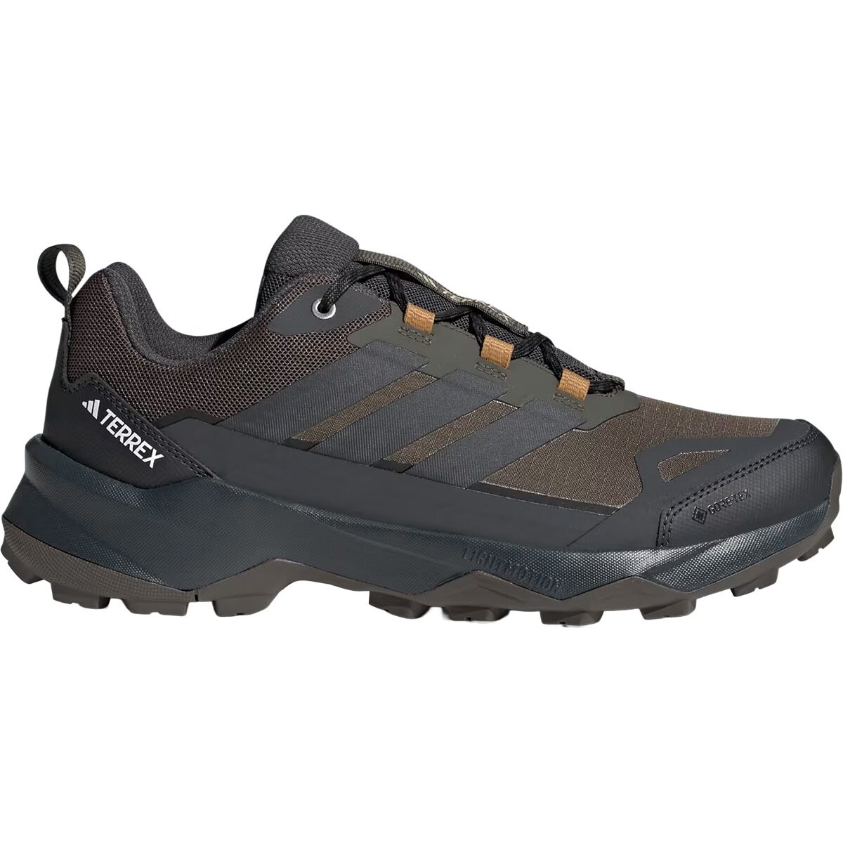 Image of Adidas TERREX Terrex Skychaser AX5 GTX Hiking Shoe - Men's Shadow Olive/Carbon/Bronze Strata, 9.0