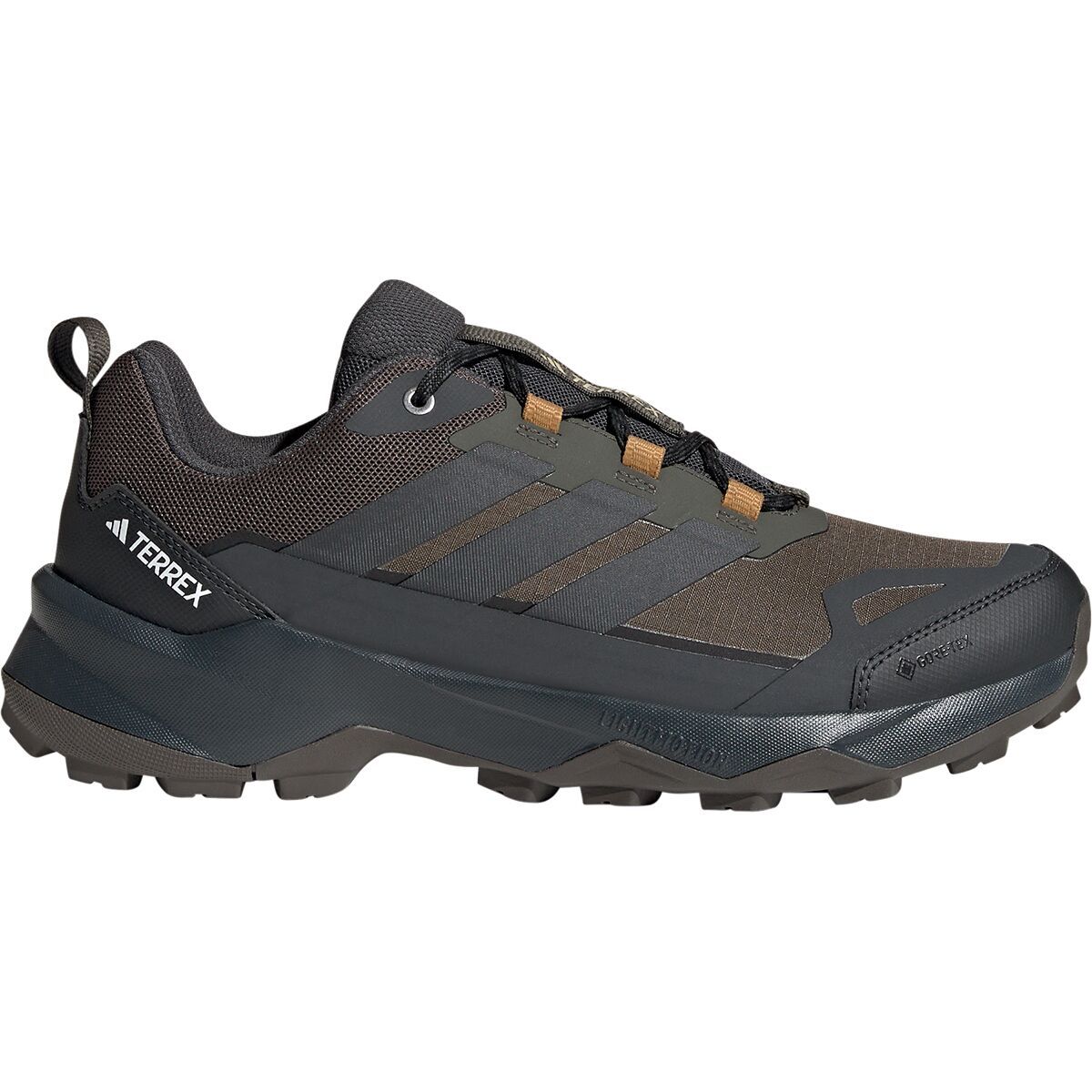 Image of Adidas TERREX Terrex Skychaser AX5 GTX Hiking Shoe - Men's Shadow Olive/Carbon/Bronze Strata, 10.5