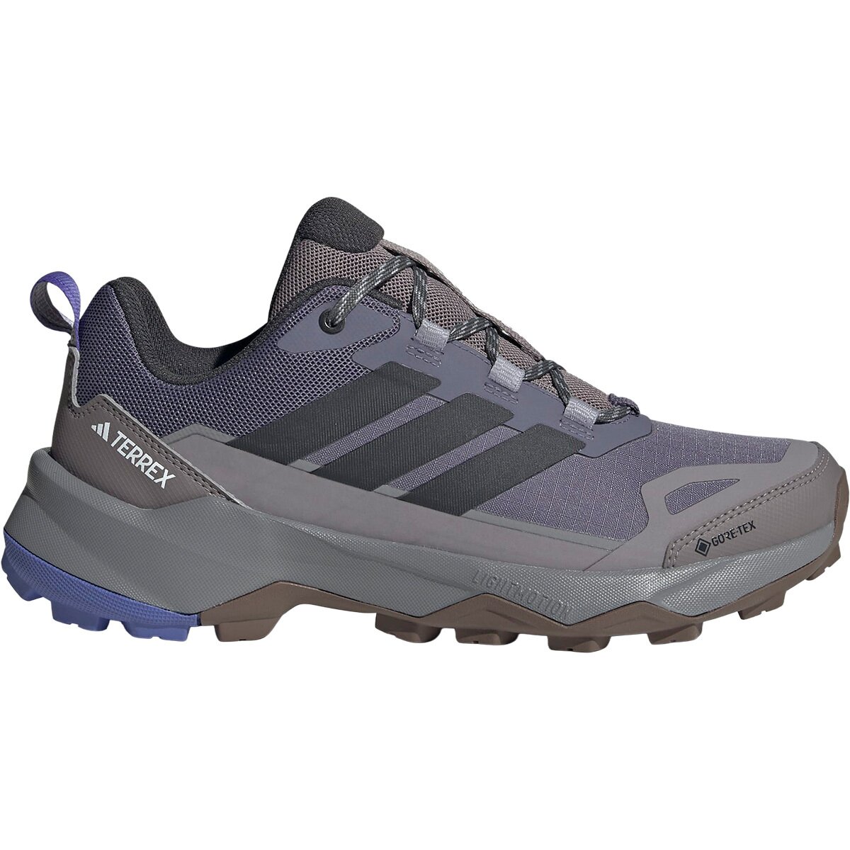 Image of Adidas TERREX Terrex Skychaser AX5 GTX Hiking Shoe - Women's Preloved Violet/Carbon/Taupe Oxide, 8.0
