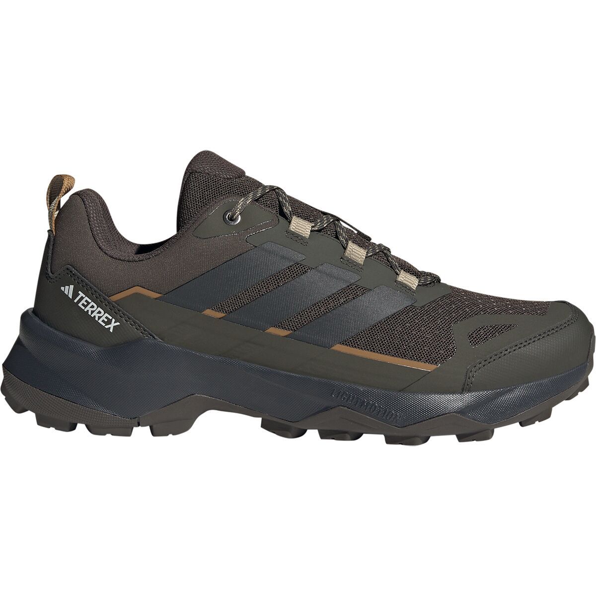 Image of Adidas TERREX Terrex Skychaser AX5 Hiking Shoe - Men's Shadow Olive/Carbon/Savannah, 12.0
