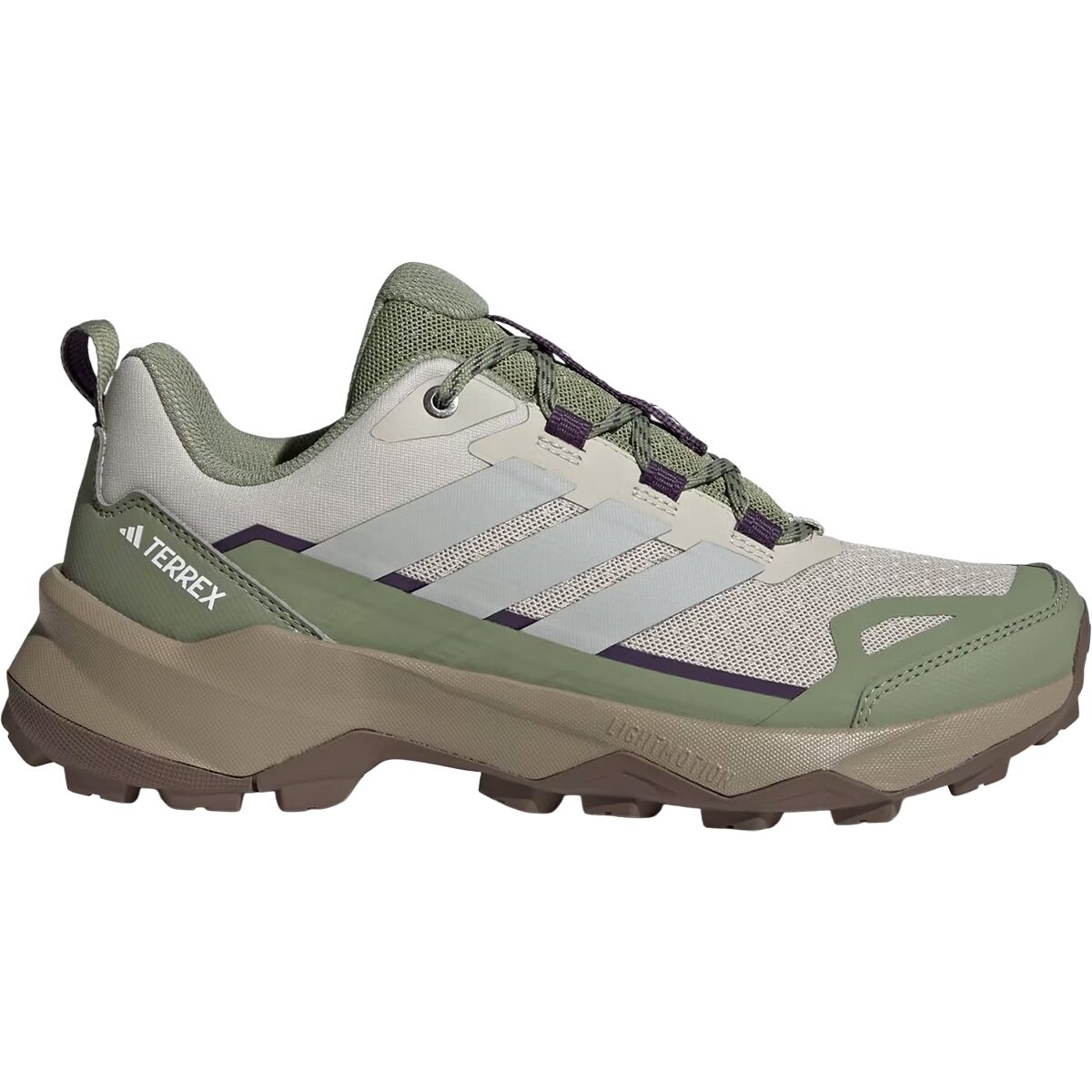 Image of Adidas TERREX Terrex Skychaser AX5 Hiking Shoe - Women's Wonder Alumina/Grey Two/Tent Green, 9.0
