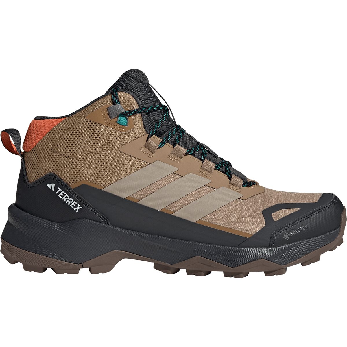 Image of Adidas TERREX Terrex Skychaser AX5 Mid GTX Hiking Boot - Men's Cardboard/Blanch Cargo, 13.0