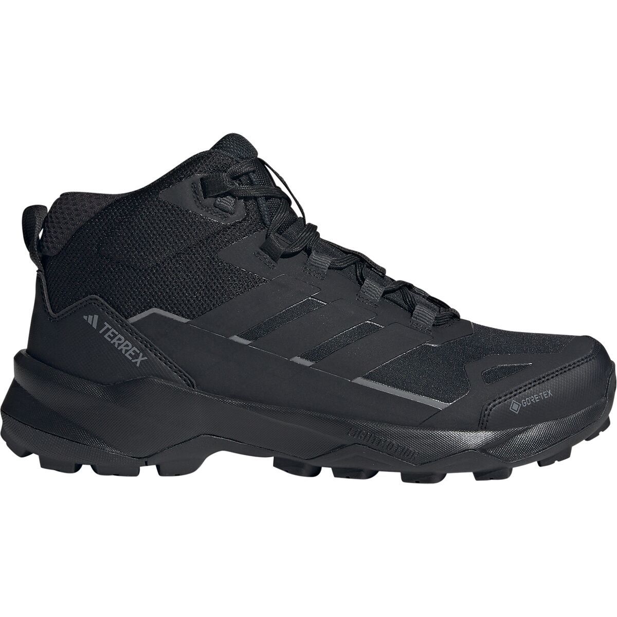 Image of Adidas TERREX Terrex Skychaser AX5 Mid GTX Hiking Boot - Men's Core Black/Core Black/Carbon, 12.0