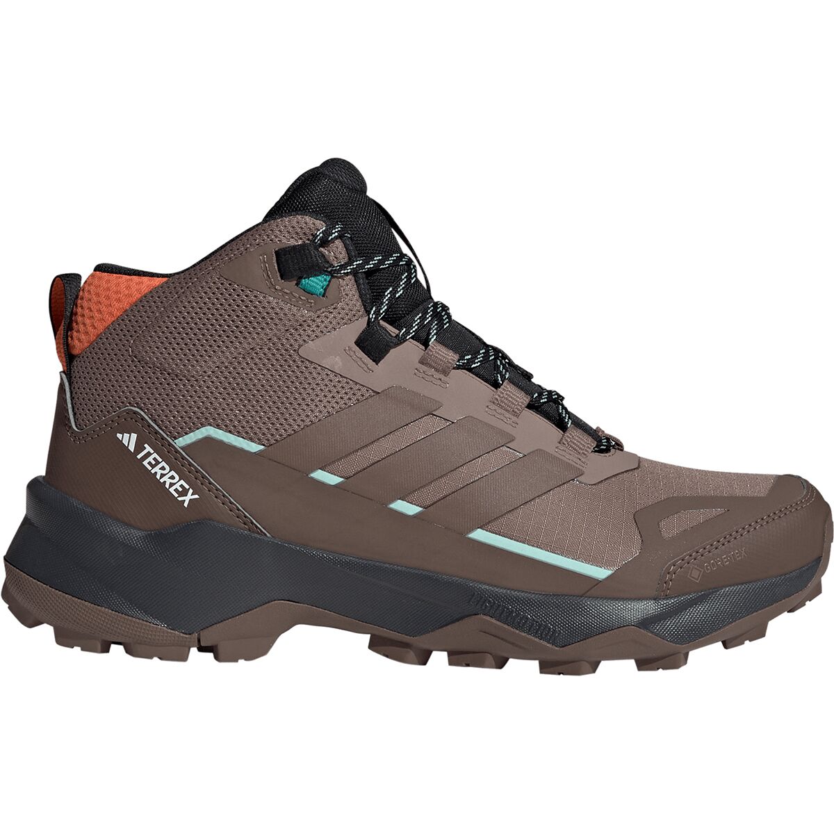 Image of Adidas TERREX Terrex Skychaser AX5 Mid GTX Hiking Boot - Women's Trace Brown/Earth Strata, 9.0