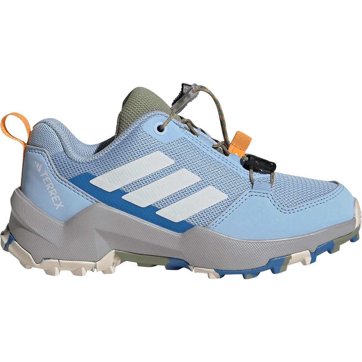 Image of Adidas TERREX AX4S SL Shoe - Kids' Glow Blue/Chalk White/Ray Blue, 4.0