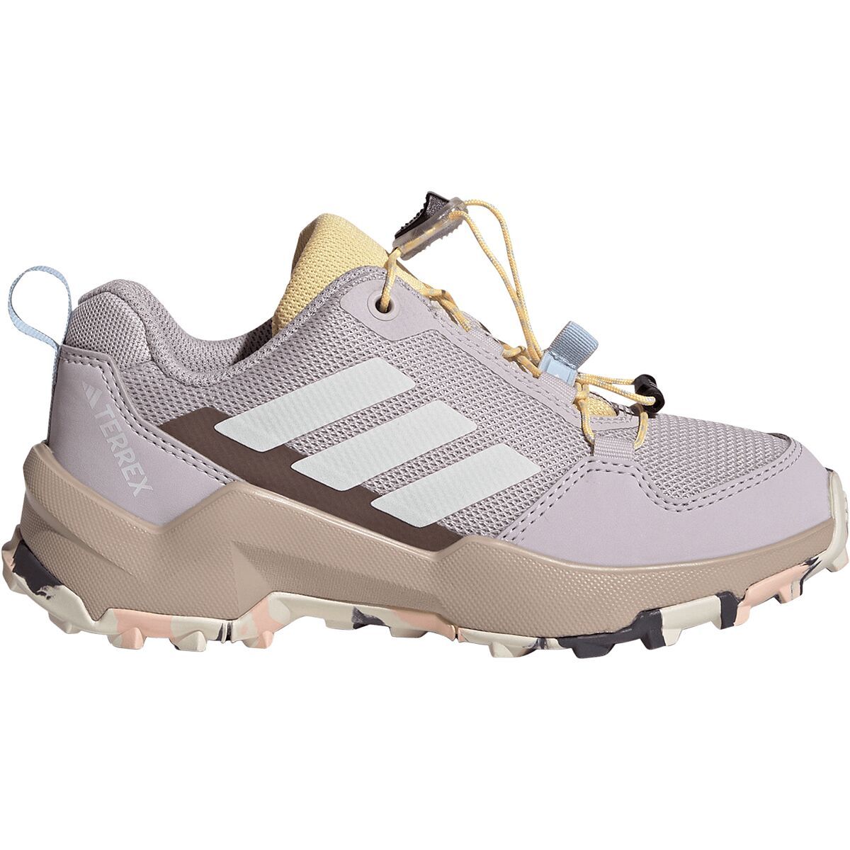 Image of Adidas TERREX AX4S SL Shoe - Kids' Ice Purple/Off White/Ice Tangerine, 4.0