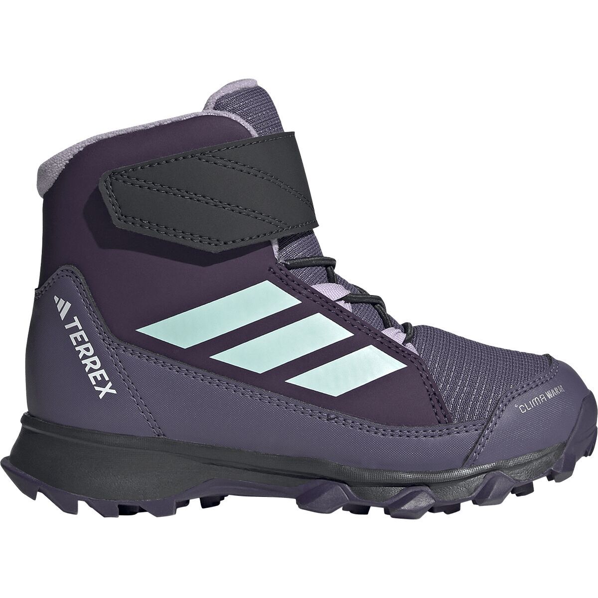Image of Adidas TERREX Snow CW Boot - Little Kids' Aurora Plum/Semi Flash Aqua/Powder Plum, 11.0